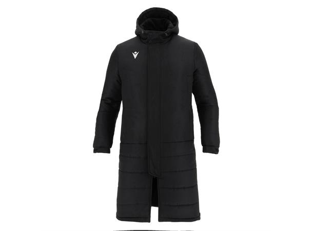 Turvey Long Bench Jacket BLK S Coachjakke - ekstra lang 